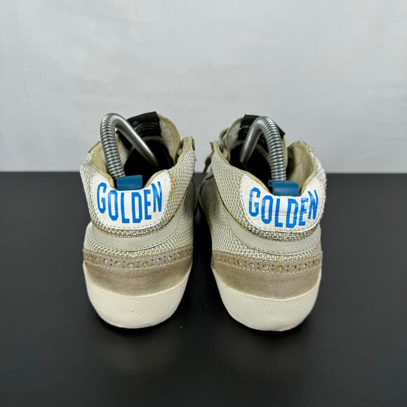 Golden Goose Shoes Golden Goose Mid Star Tan Black Leather Mesh